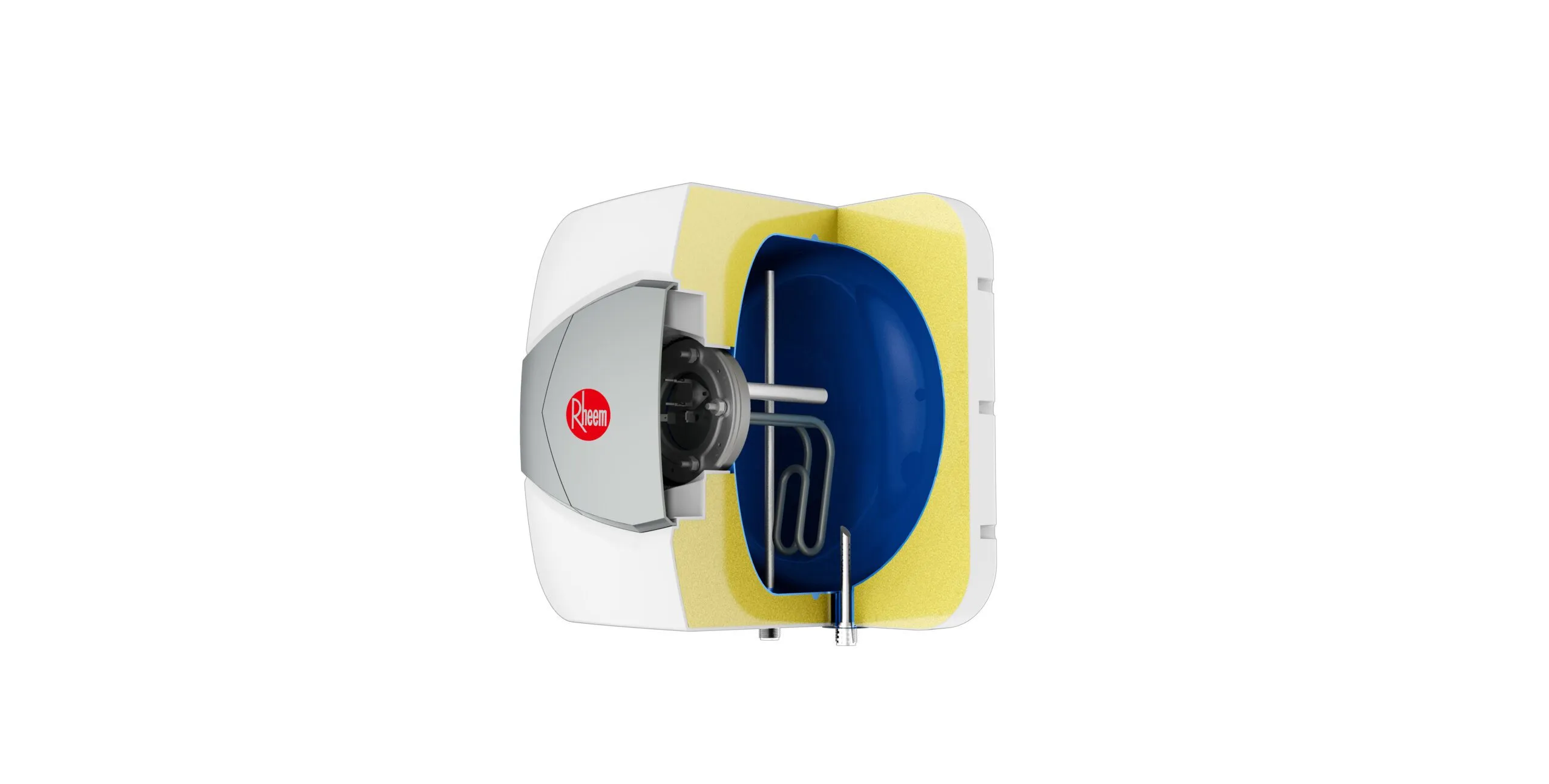 Die Cut Internal View of Rheem Storage Water Heater