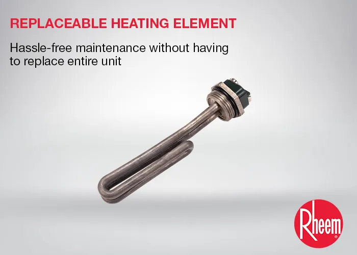 Replaceable heating element for Rheem’s water heater